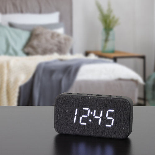 Jensen Modern & Contemporary Digital Electric Alarm Tabletop Clock in